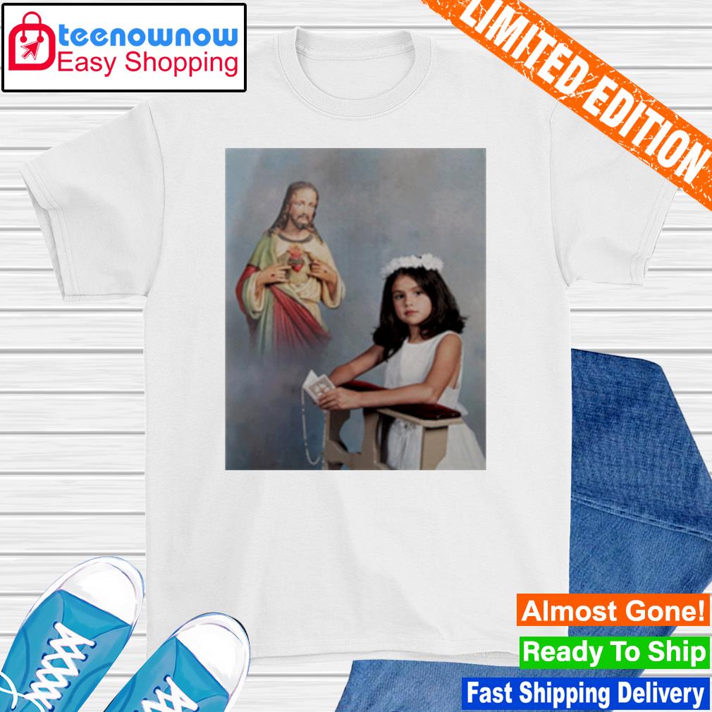 selena gomez first communion shirt