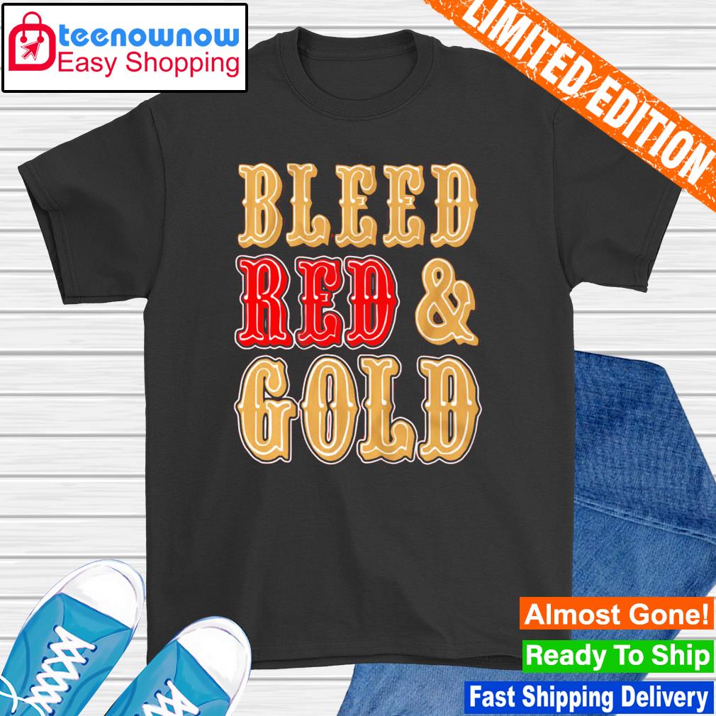 Niners Bleed Red Gold Tee - Craze Fashion