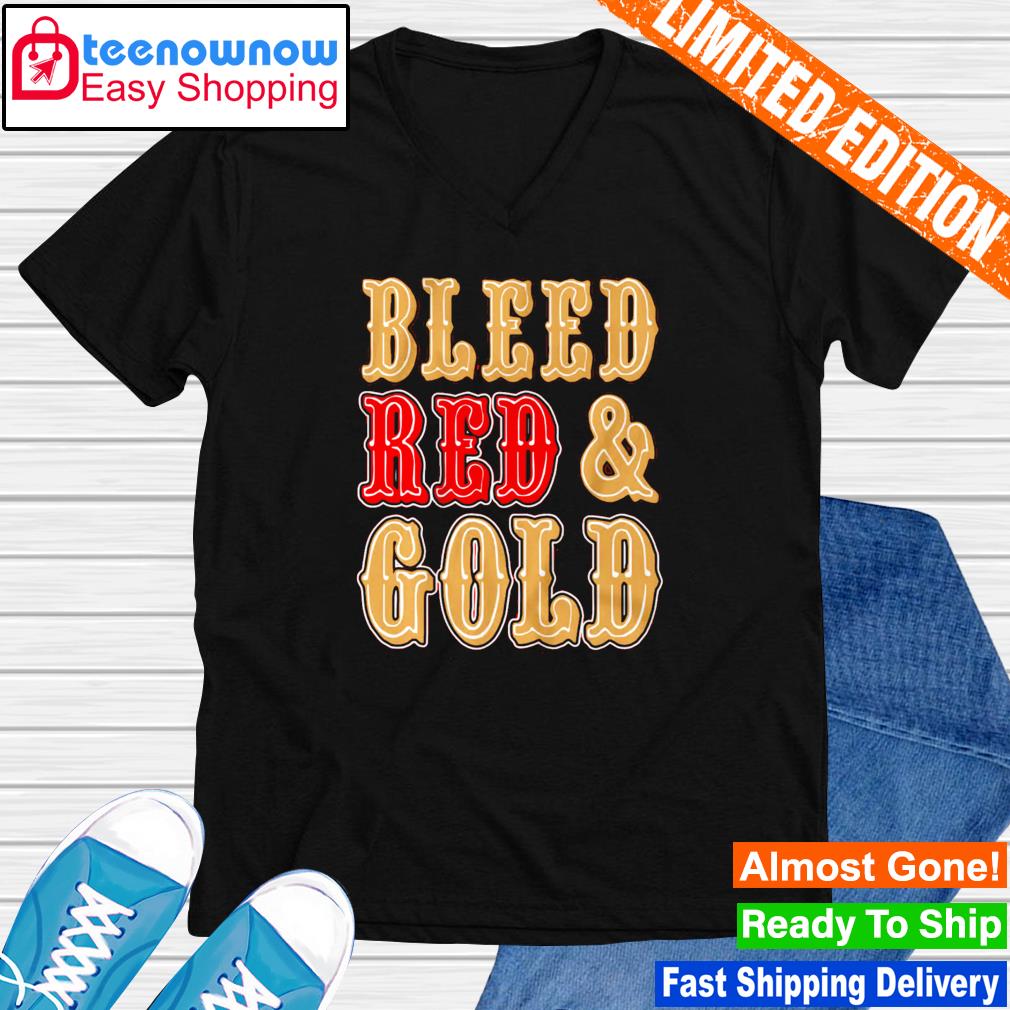 Niners Bleed Red Gold Tee - Craze Fashion