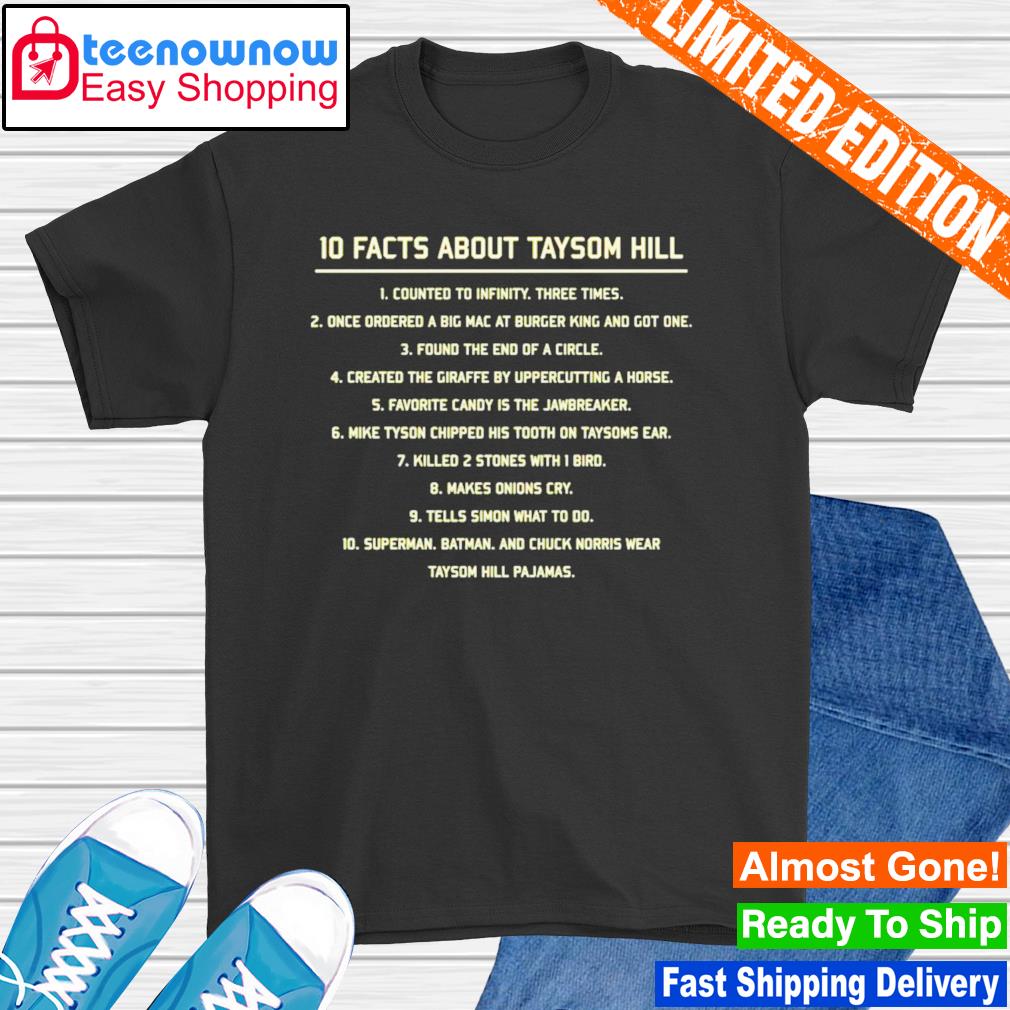 10 facts about Taysom Hill shirt