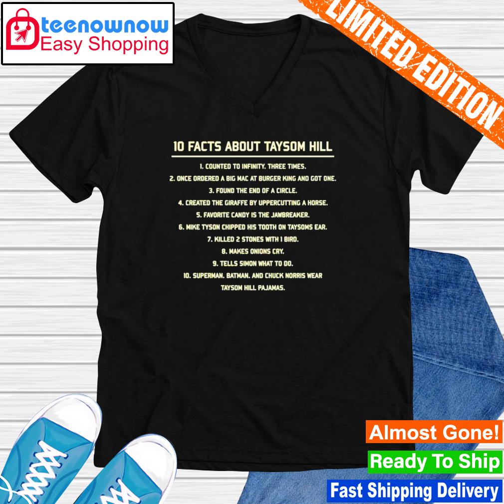 10 Facts About Taysom Hill T-Shirt - TeeNavi