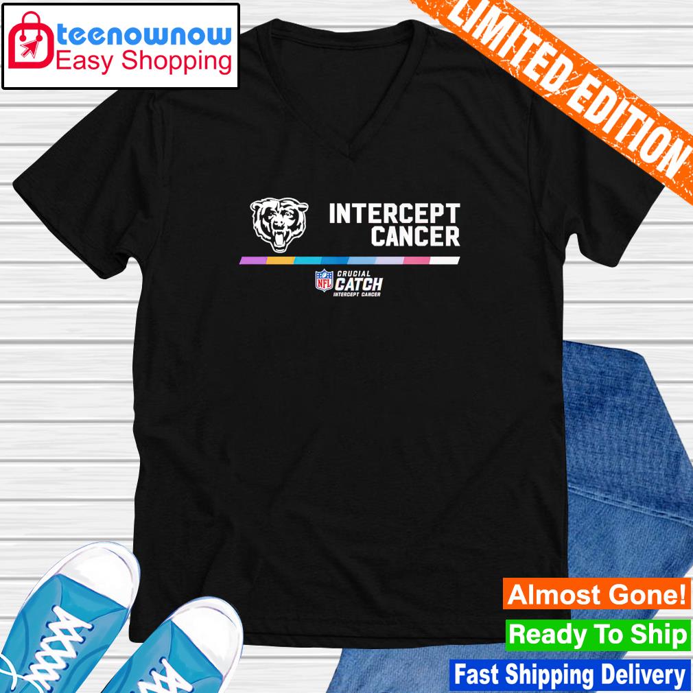 NFL Chicago Bears Crucial Catch Intercept Cancer T-Shirt/ Hoodie