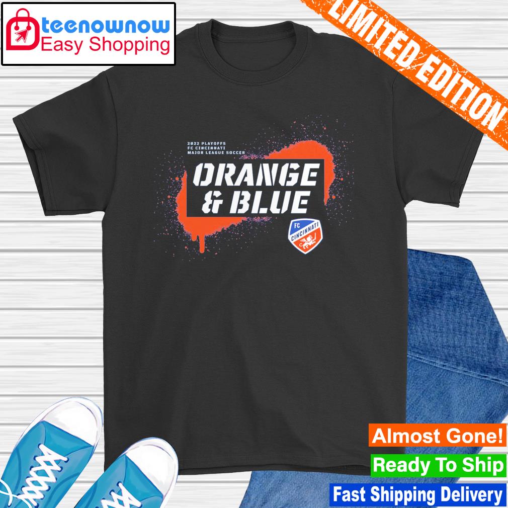 FC Cincinnati 2022 MLS Cup Playoffs Orange and Blue shirt