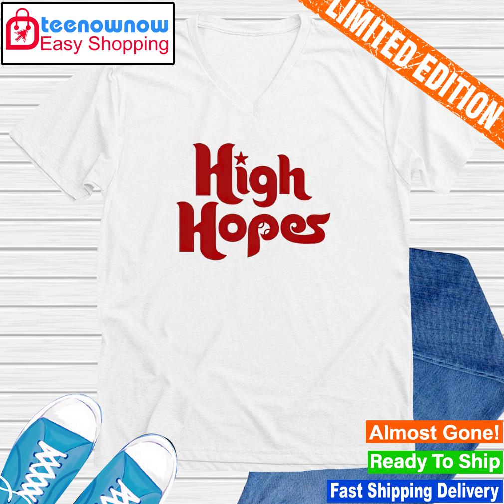 High Hopes T-Shirt | Philadelphia Baseball | Phillies Inspired | phillygoat Tan / XS