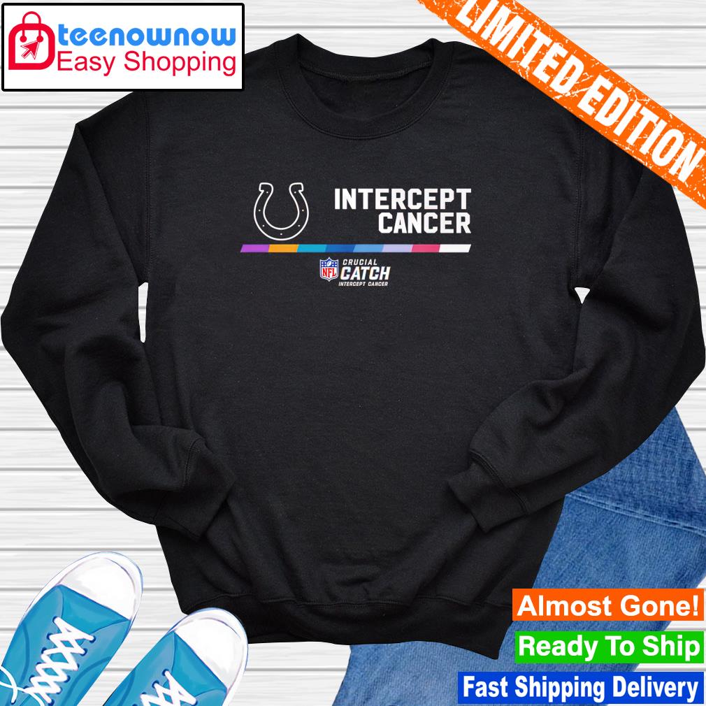 NFL Indianapolis Colts Crucial Catch Intercept Cancer T-Shirt