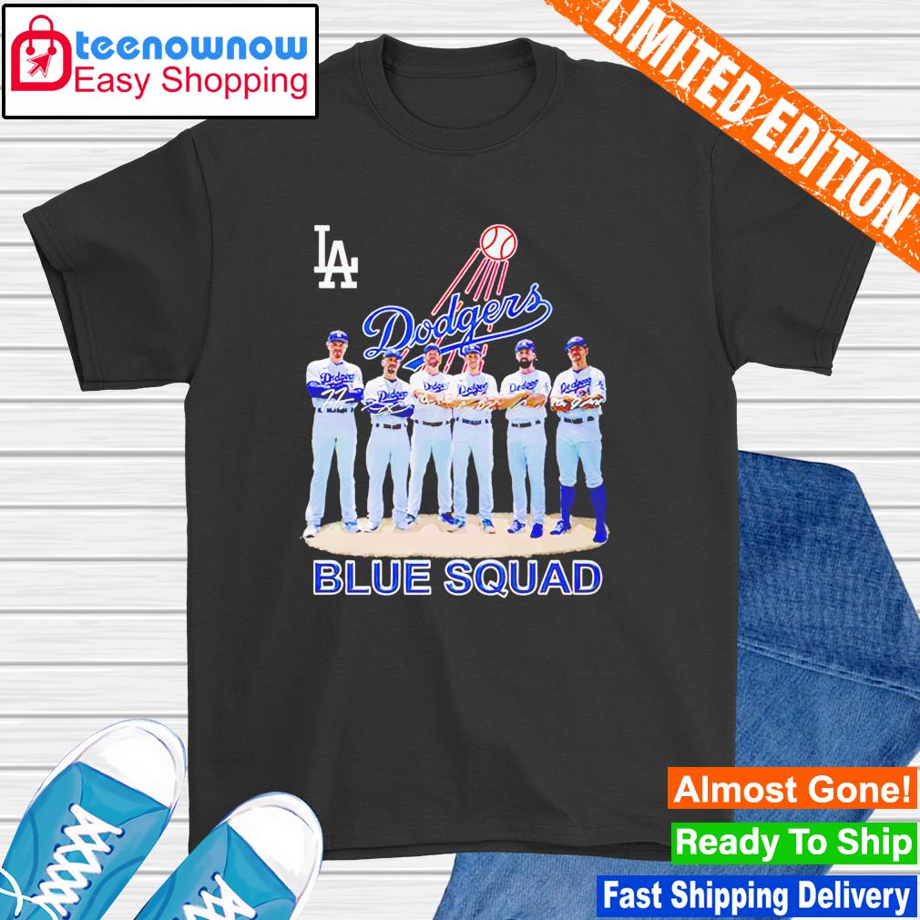 Los Angeles Dodgers Blue Squad Signatures 2022 shirt