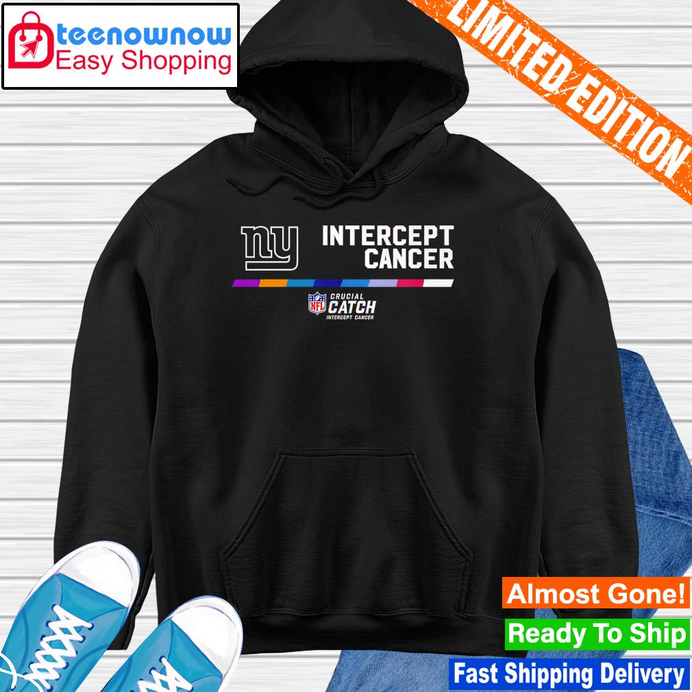 Official NFL New York Giants 2022 Crucial Catch Intercept Cancer Shirt,  hoodie, sweater, long sleeve and tank top