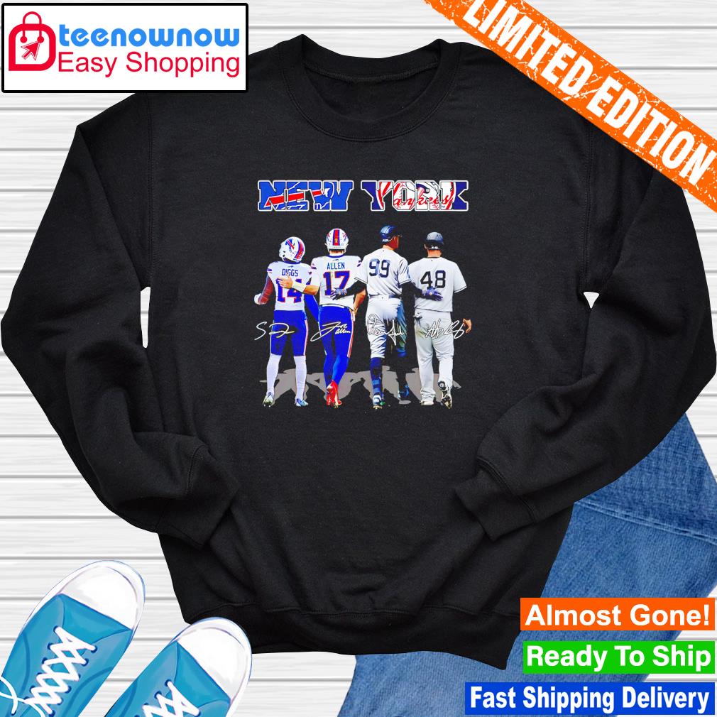 New York Sports Stefon Diggs Josh Allen Aaron Judge And Anthony Vincent  Rizzo Signatures Mug, hoodie, sweater, long sleeve and tank top