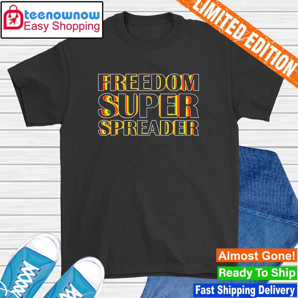 Freedom person who spreads shirt