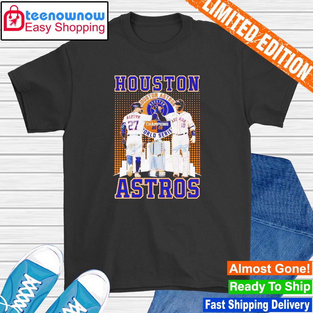 José Altuve and Yuli Gurriel Houston Astros 2022 Champions shirt