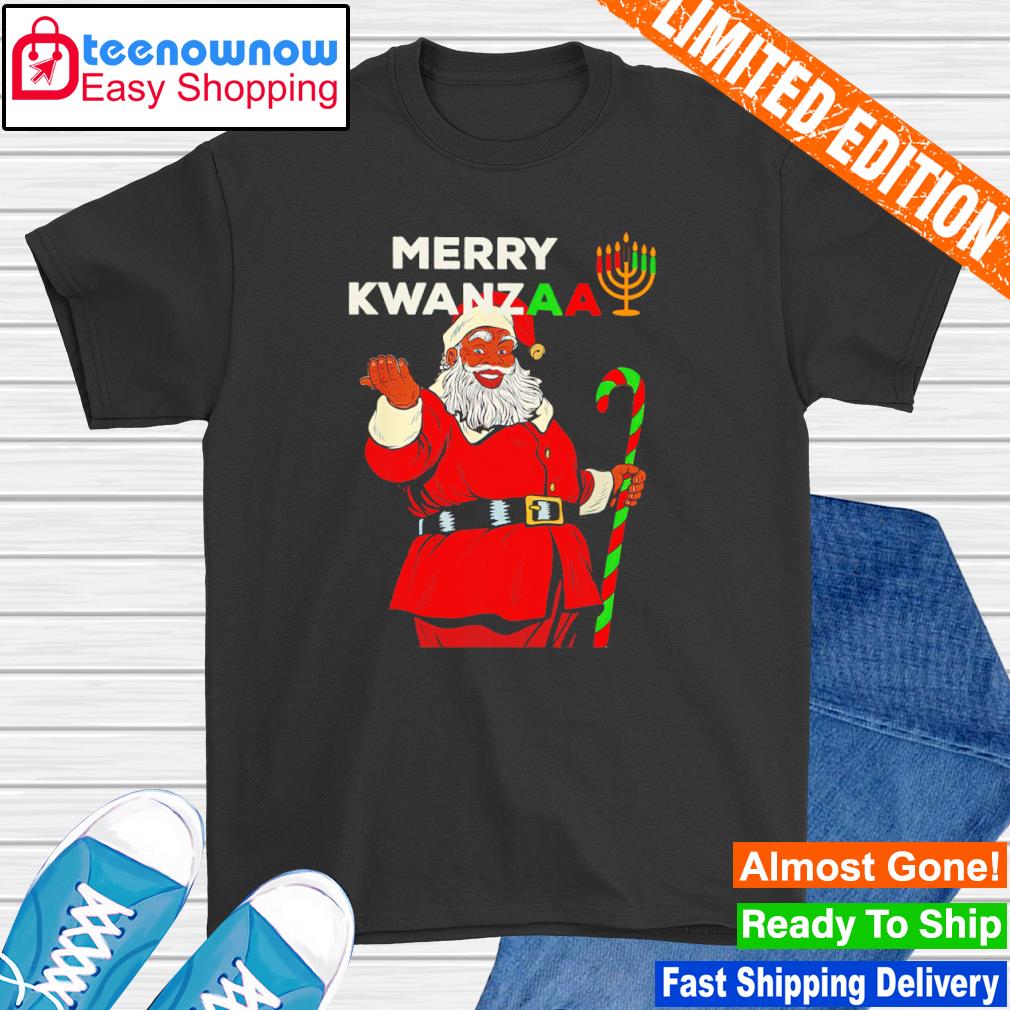 Merry Kwanzaa Santa Black Christmas shirt
