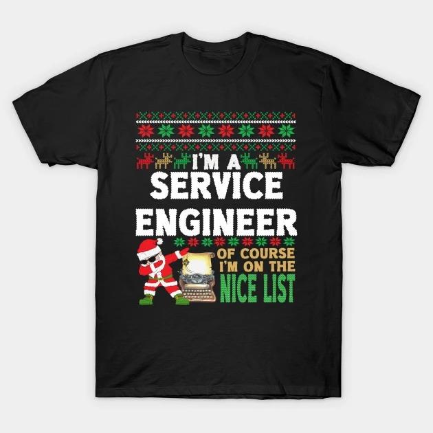 Service Engineer Shirt - Ugly Christmas Service Engineer Gift T-Shirt