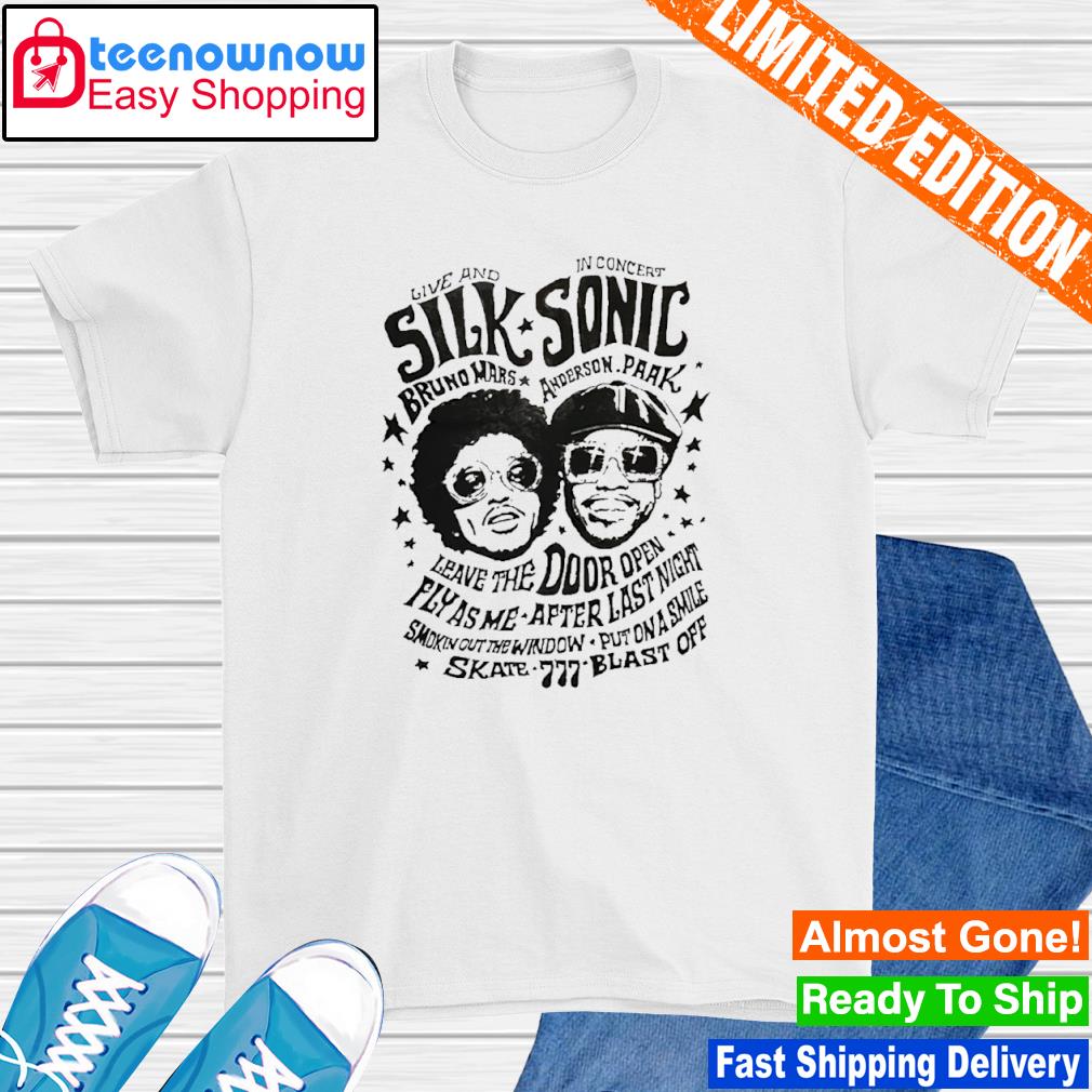 Silk Sonic Bruno Mars Live and In Concert shirt