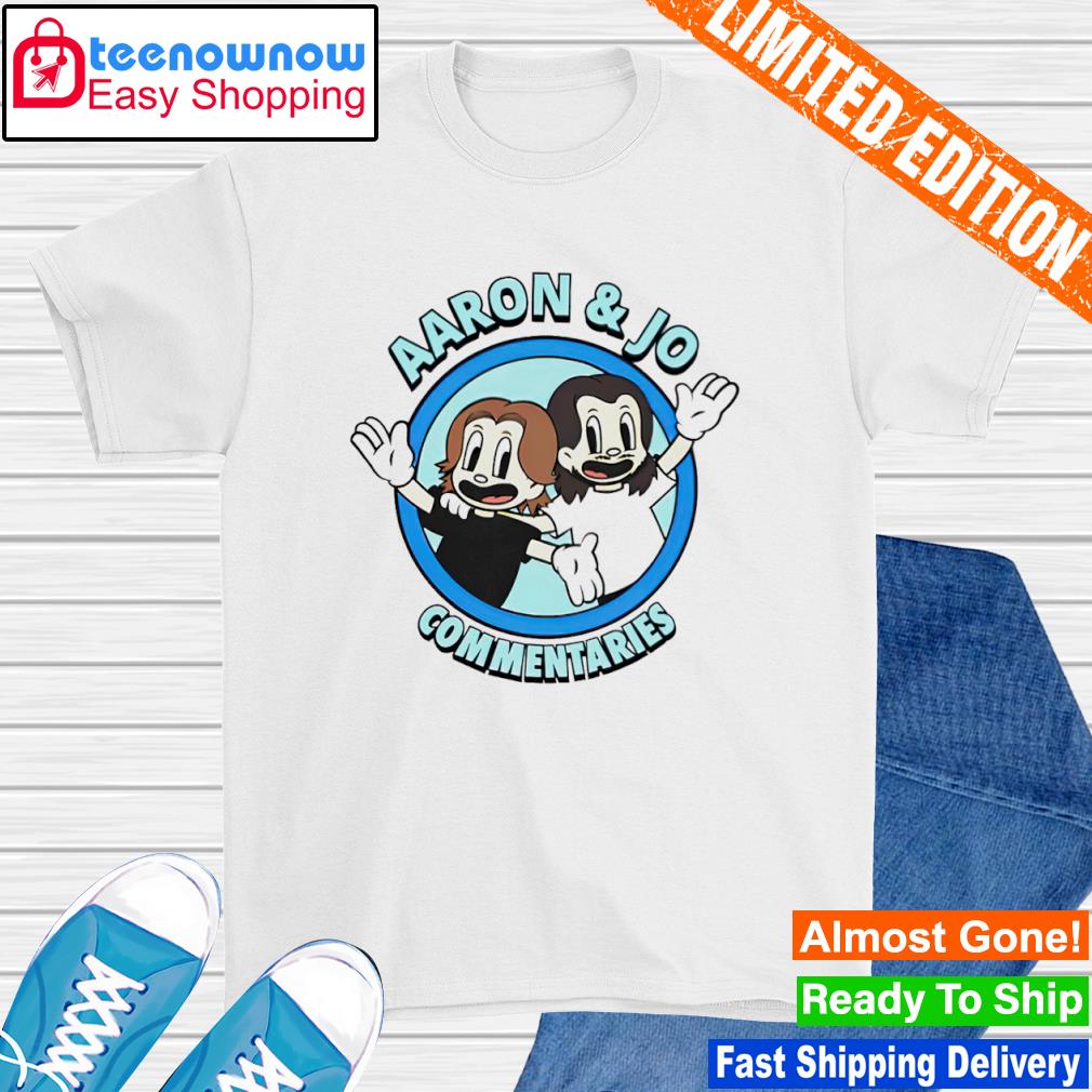 Aaron and Jo commentaries shirt
