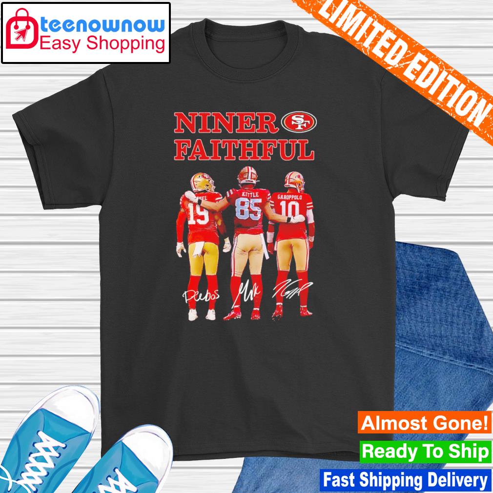 San Francisco 49ers Niner Faithful Deebo Samuel George Kittle And Garoppolo  Signatures Shirt, hoodie, sweater, long sleeve and tank top