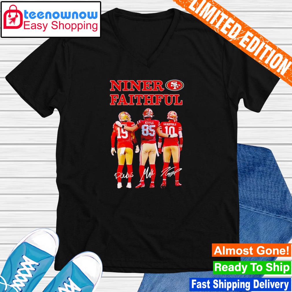 Niner Faithful San Francisco 49ers Deebo Samuel George Kittle And Garoppolo  Signatures Shirt, hoodie, sweater, long sleeve and tank top