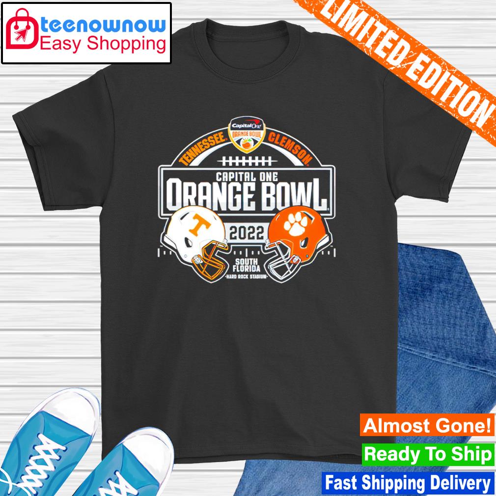 Tennessee Volunteers vs Clemson Tigers Clemson Capital One Orange Bowl shirt