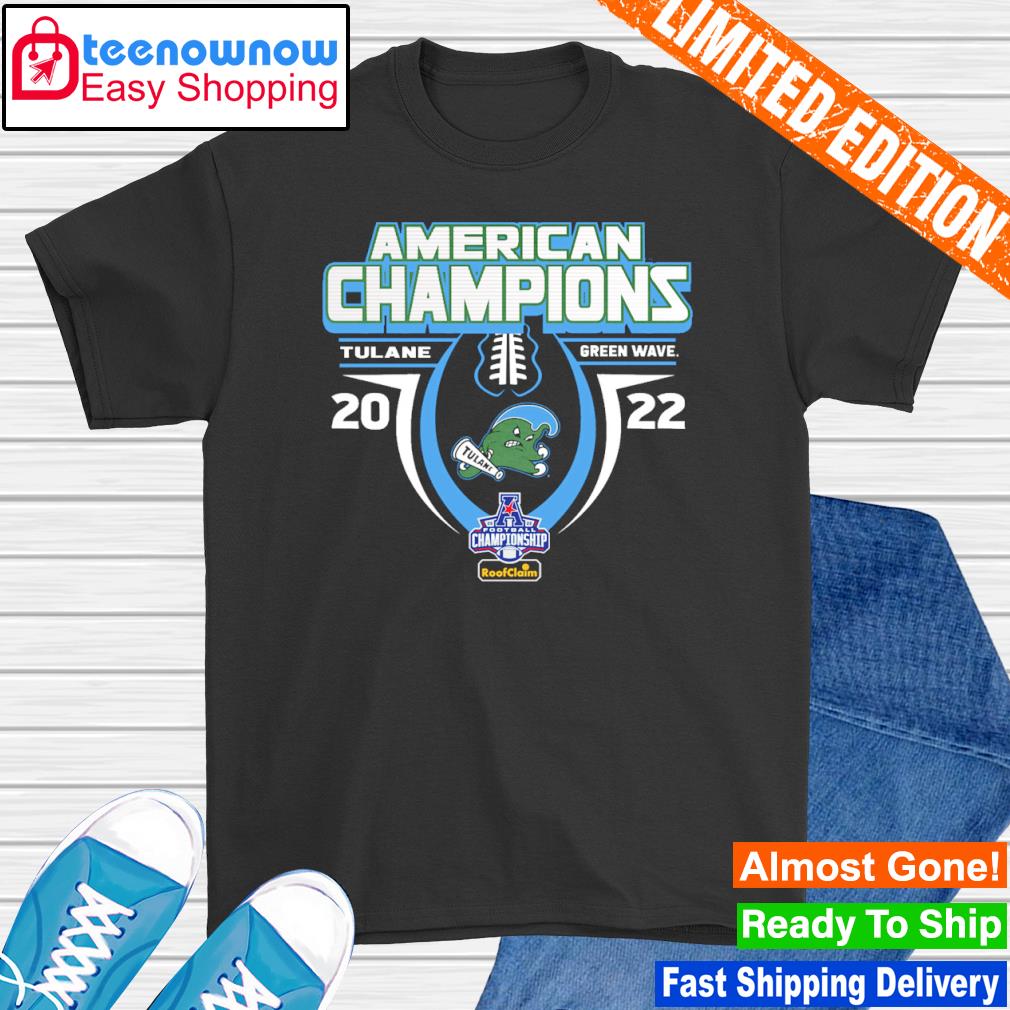 Tulane Green Wave 2022 AAC Football Conference Champions shirt