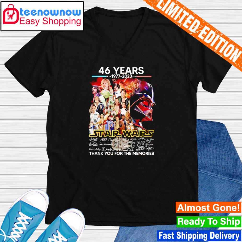 46 Years Star Wars Thank You For The Memories Shirt, hoodie