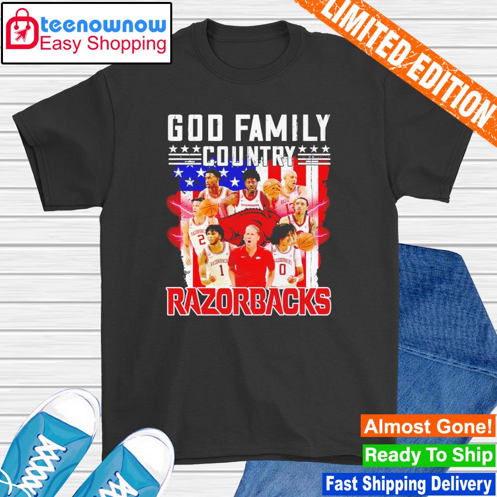 God family country Arkansas Razorbacks shirt