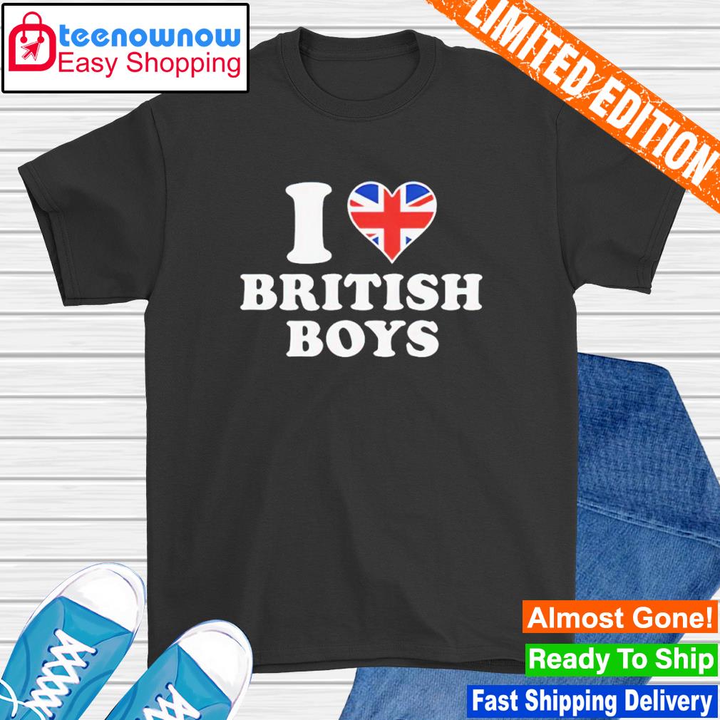 I love british boys American flag shirt