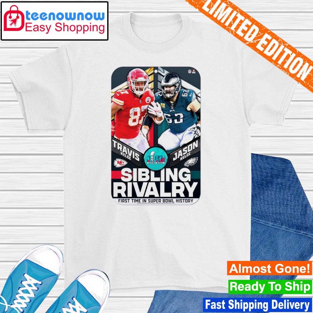 Kansas City Chiefs vs. Philadelphia Eagles Super Bowl LVII Matchup Kelce Brothers Rivalry shirt