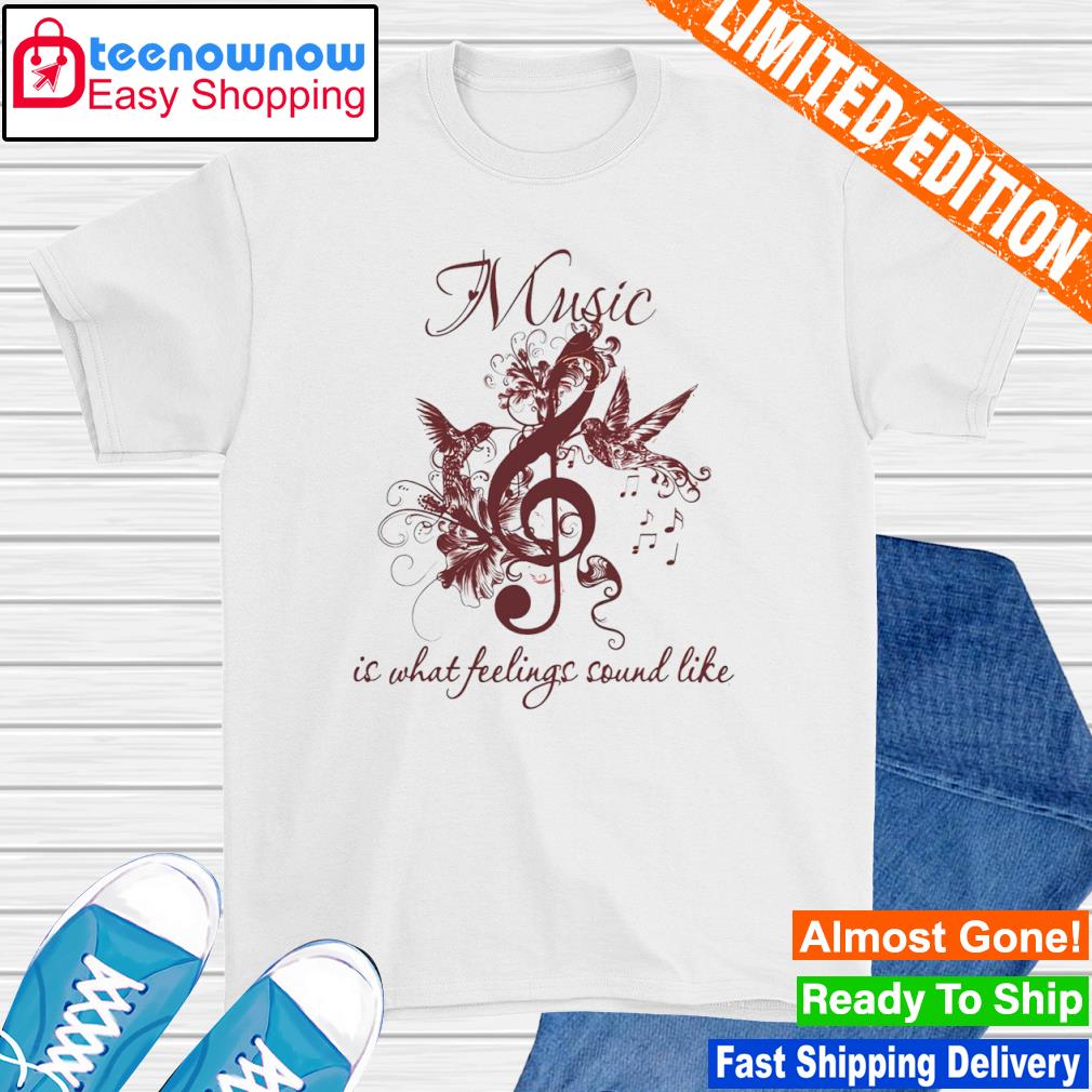 Music is what feelings sound like shirt