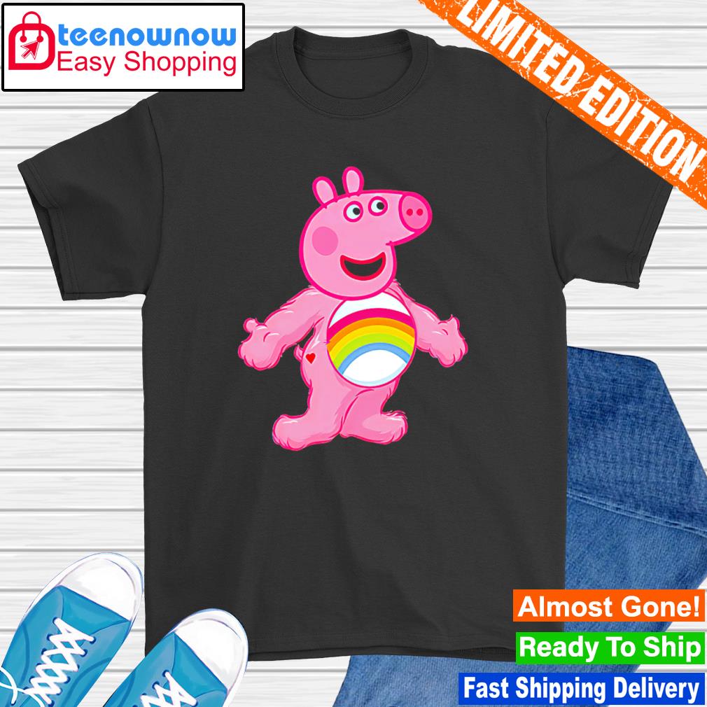 Pink Care Bear Peppa Pig shirt