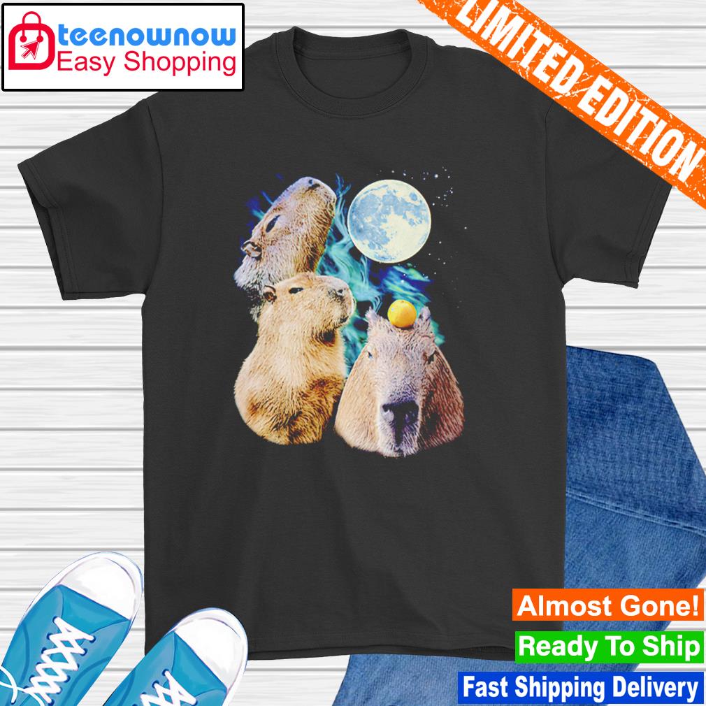 Three Moon Capybaras shirt