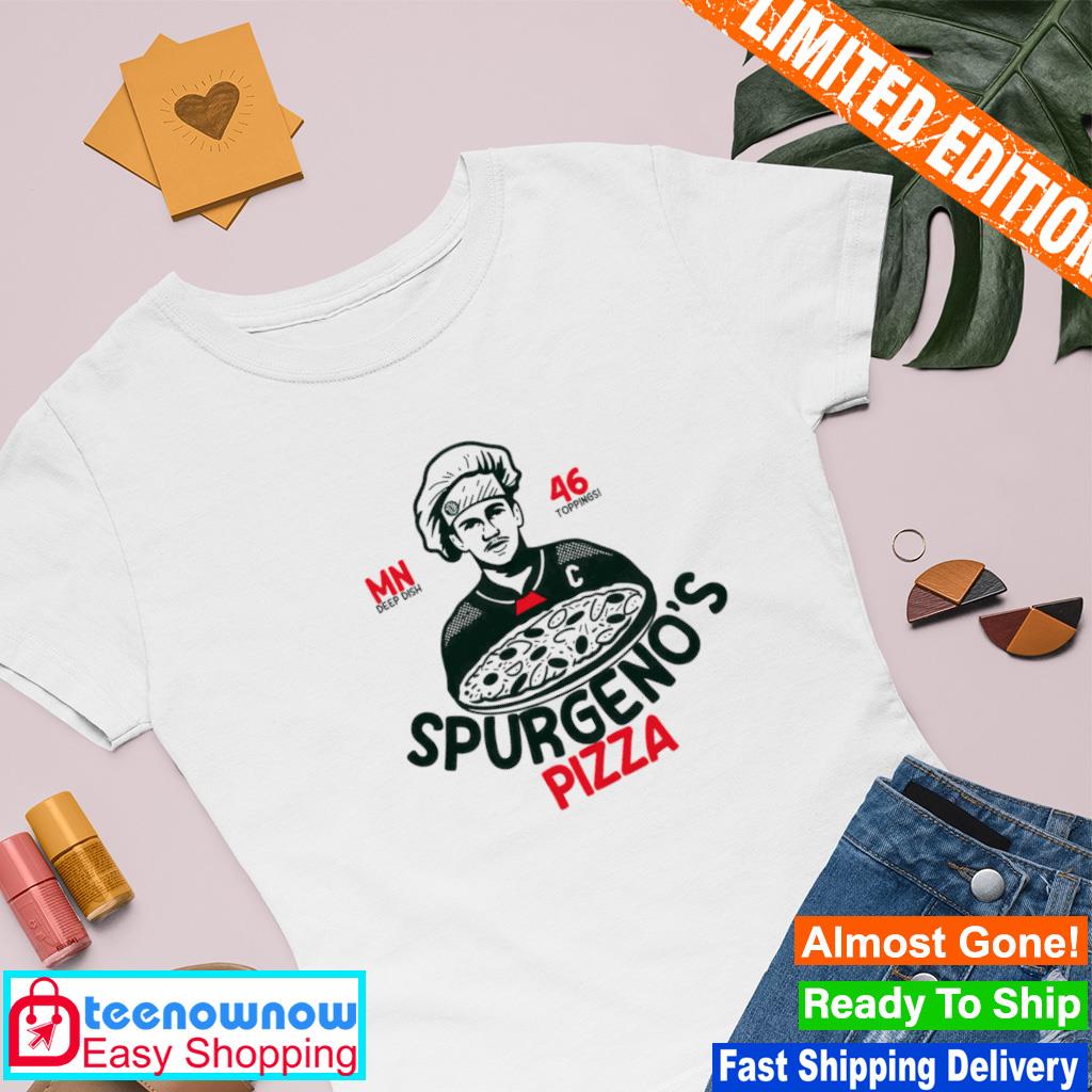 Jared Spurgeon Minnesota Wild Spurgeno’s Pizza Deep Dish Toppings shirt