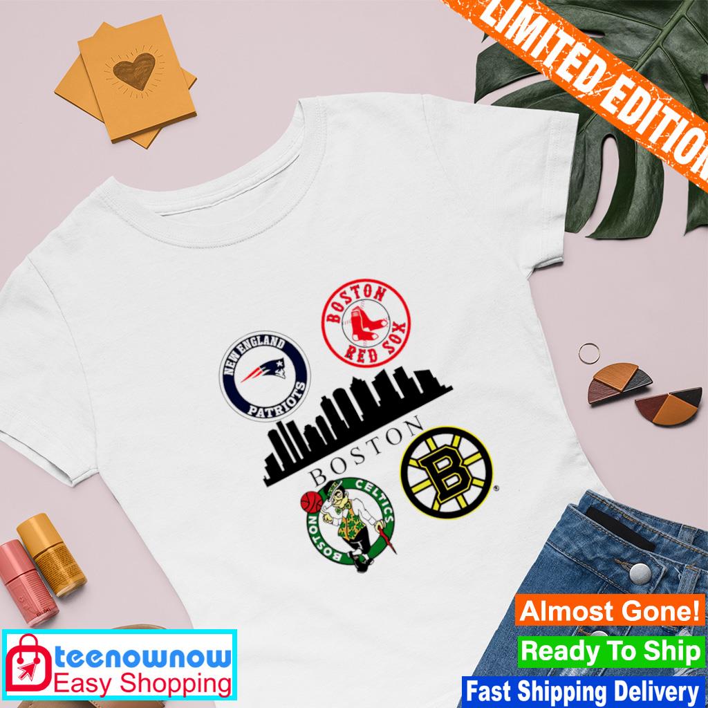 New England Patriots and Boston Red Sox and Boston Celtics and Boston  Bruins Massachusetts shirt, hoodie, sweater, long sleeve and tank top