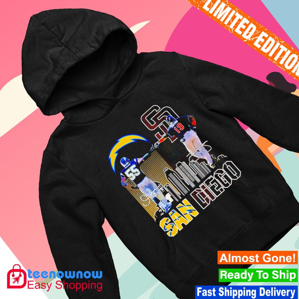 Junior Seau and Tony Gwynn San Diego signatures shirt, hoodie, sweater,  long sleeve and tank top