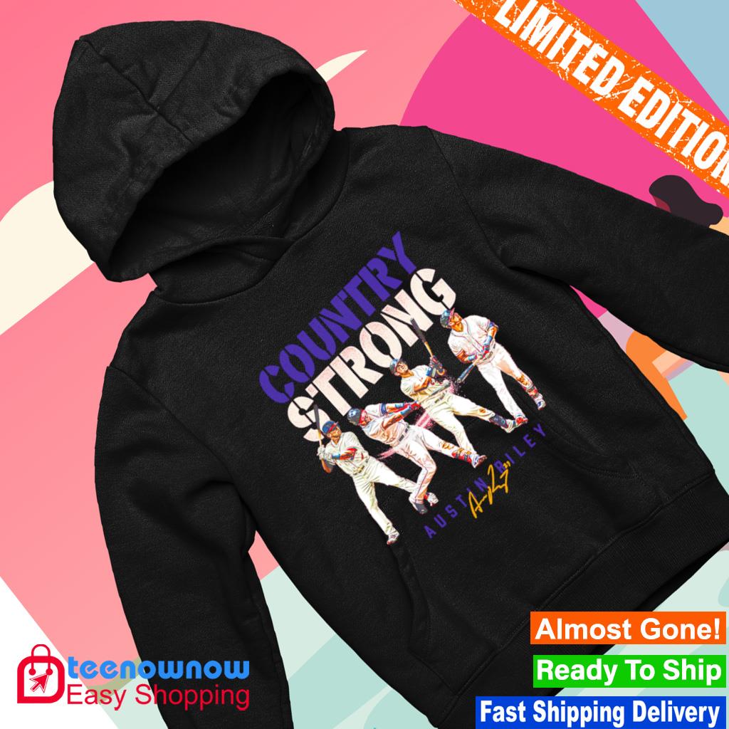 Official austin riley country strong mlbpa T-shirt, hoodie, sweater, long  sleeve and tank top