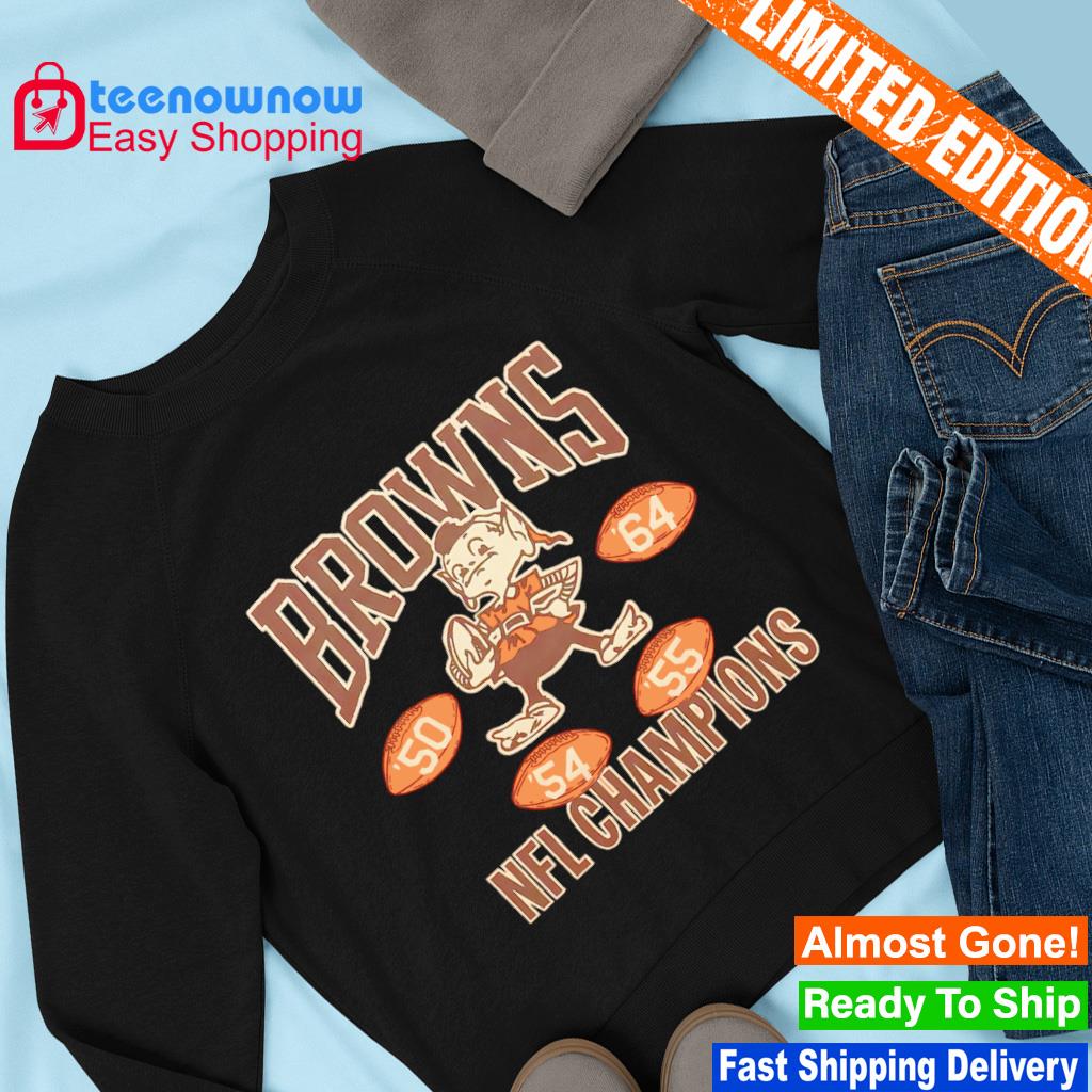 Funny cleveland Browns 4 Time NFL Champions shirt, hoodie, sweater, long  sleeve and tank top