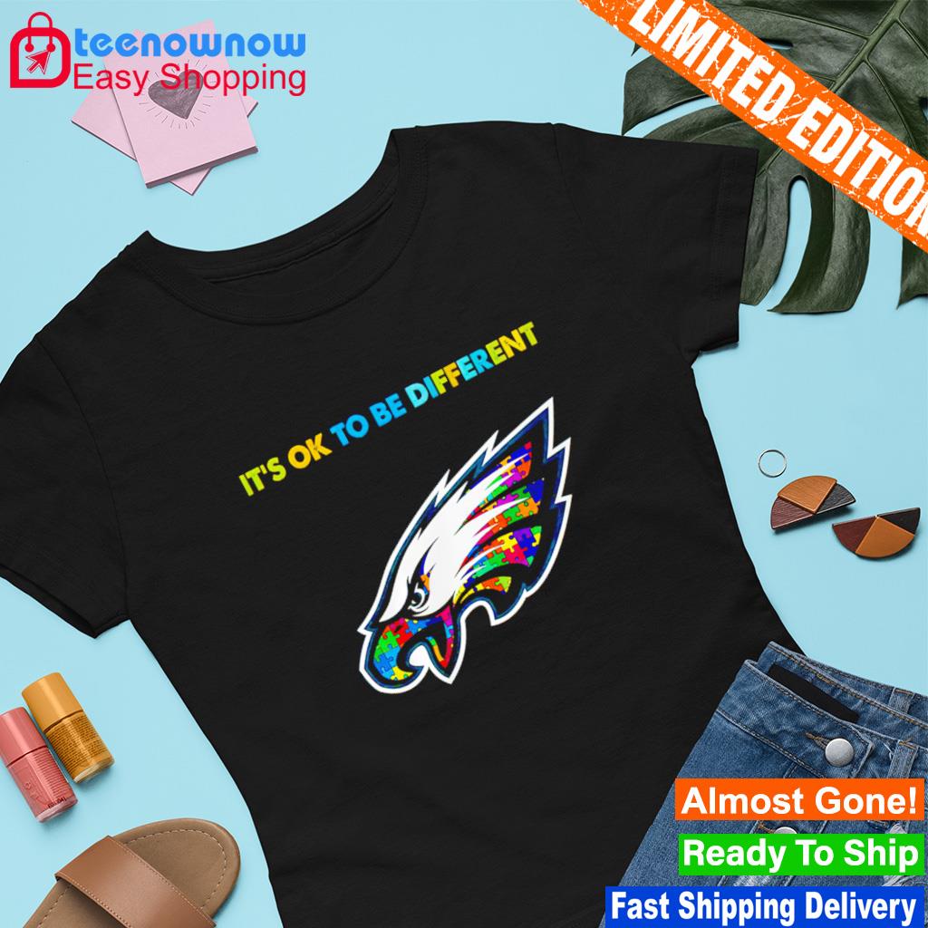 Philadelphia Eagles Autism NFL Peanut Characters It's Ok To Be Different  Shirt, hoodie, sweater, long sleeve and tank top