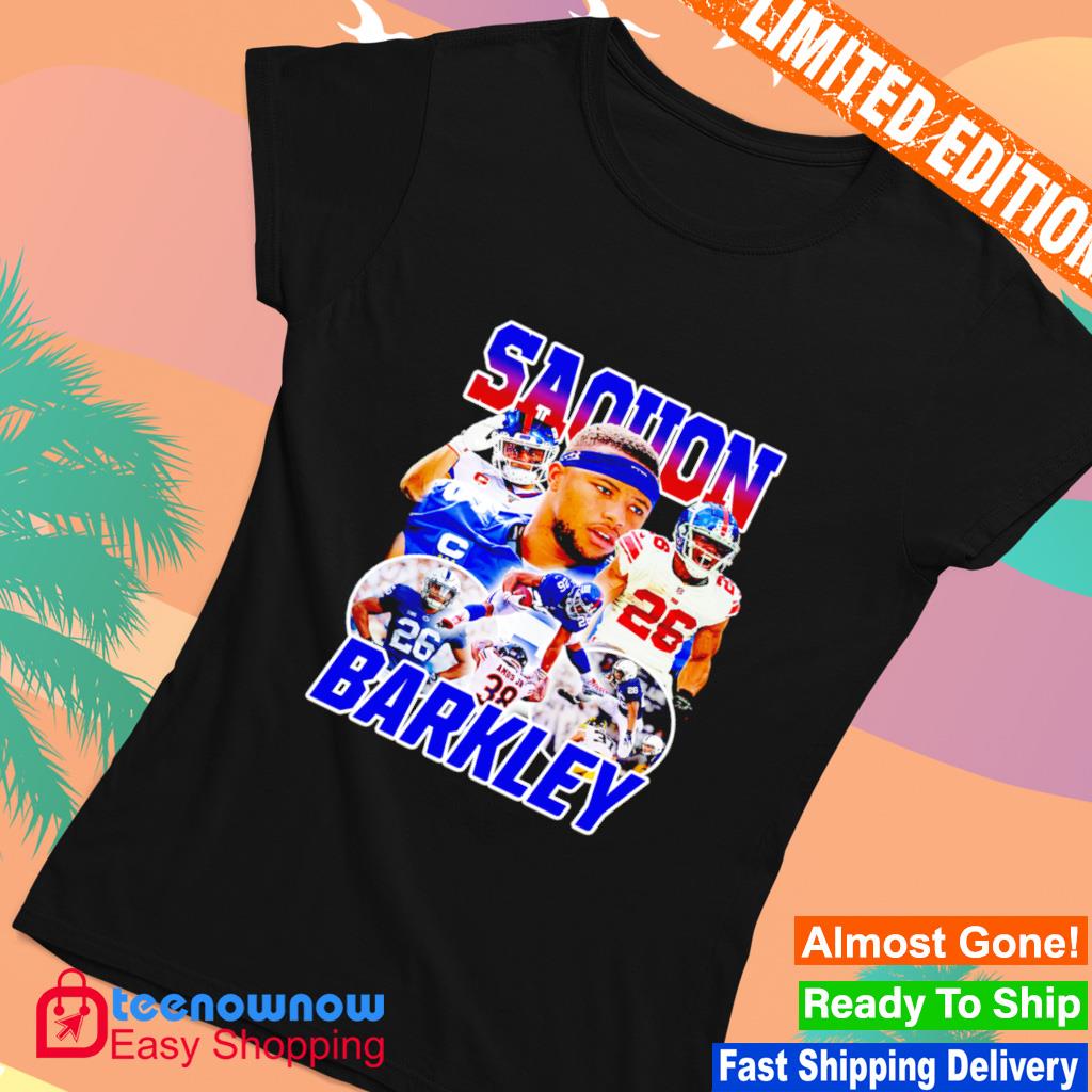 Saquan Barkley New York Giants player football picture shirt, hoodie,  sweater, long sleeve and tank top