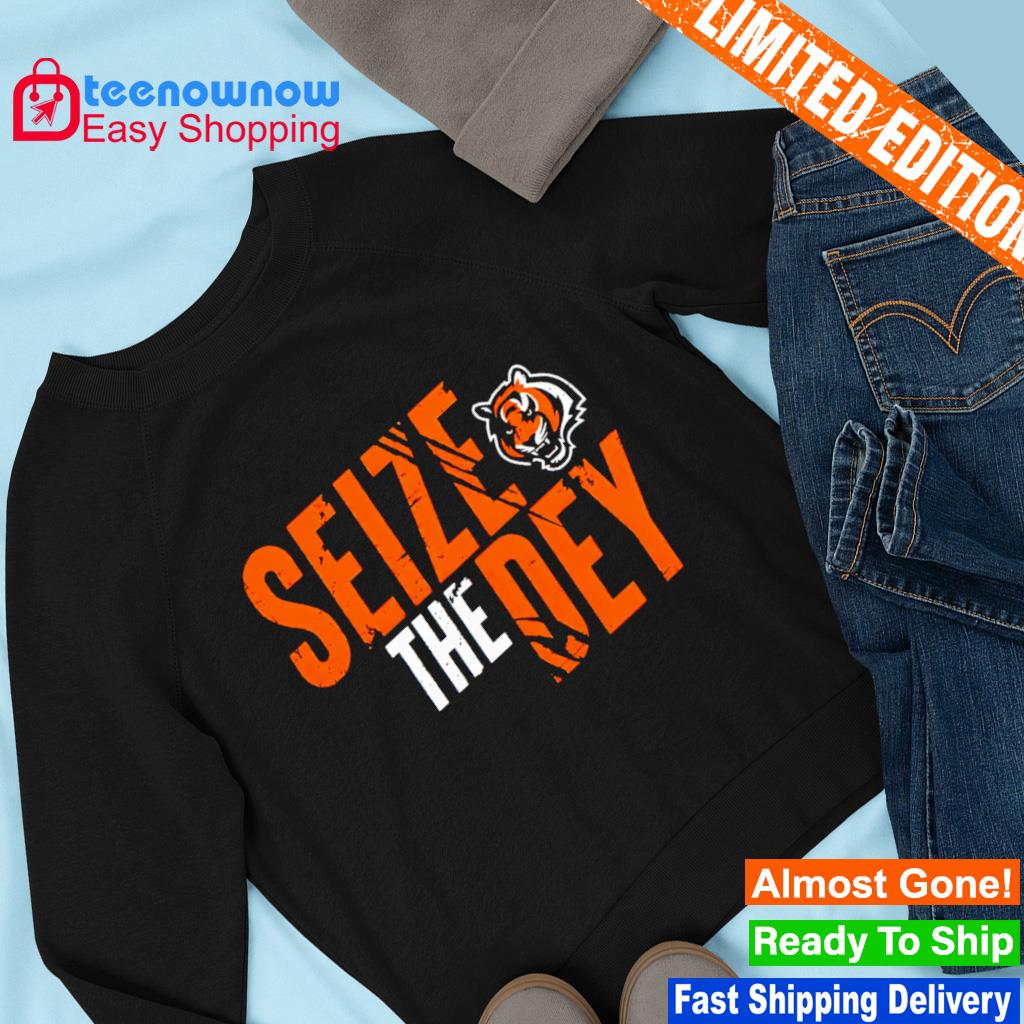 Seize The Dey Tiger Cincinnati Bengals T Shirts, Hoodies, Sweatshirts &  Merch