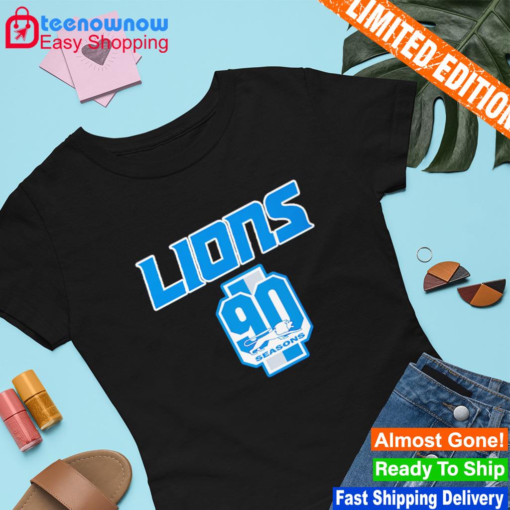 Detroit Lions Celebrate 90th Season Shirt - High-Quality Printed Brand