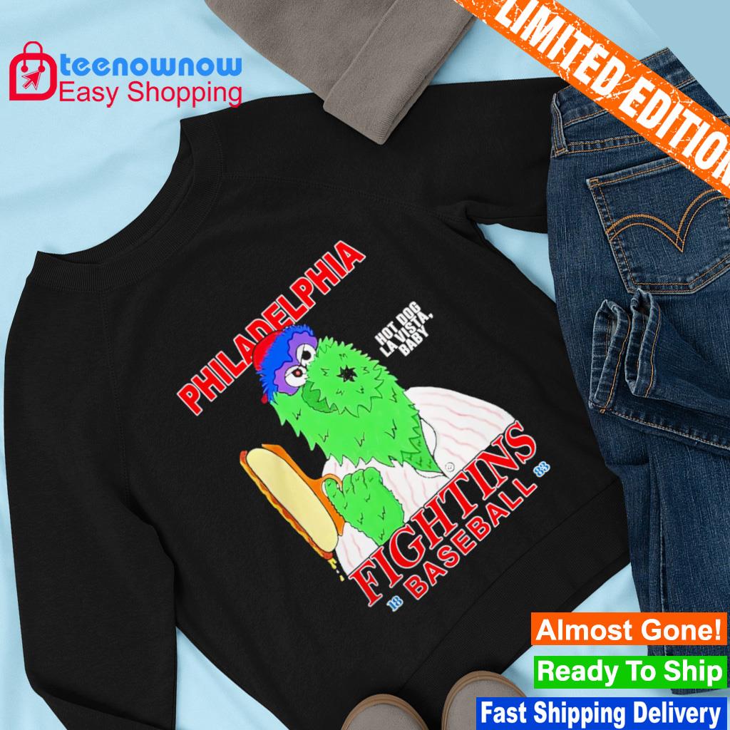 Philly Phanatic hot dog vista baby Fighting Baseball Shirt - Limotees