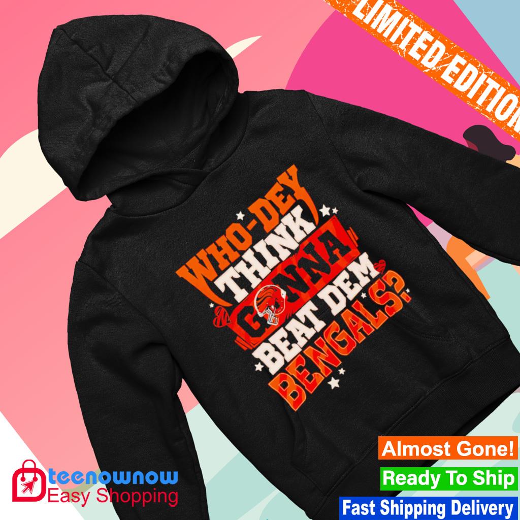 Snoopy Cincinnati who dey think gonna beat dem bengals shirt, hoodie,  sweater and v-neck t-shirt